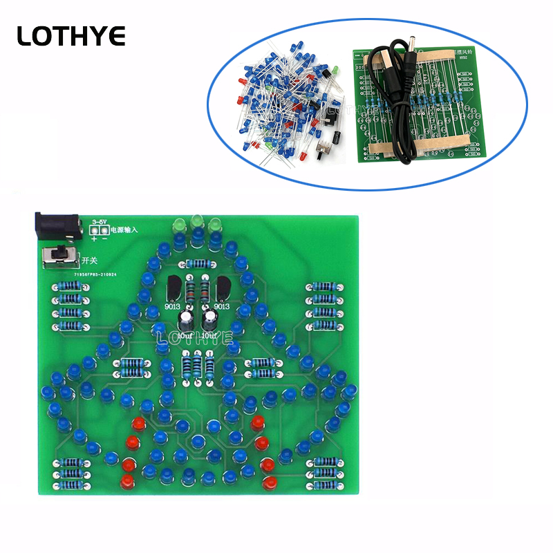 DC 3-5V LED Light Swing Wind C - Diy Electronics Project Kit ulasan dan harga