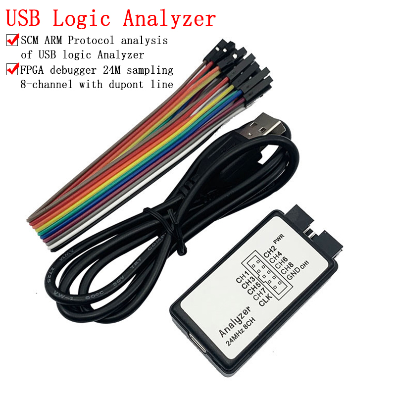 USB Logic Analyzer 24MHz 8 Cha - Logic Analyzer Usb ulasan dan harga