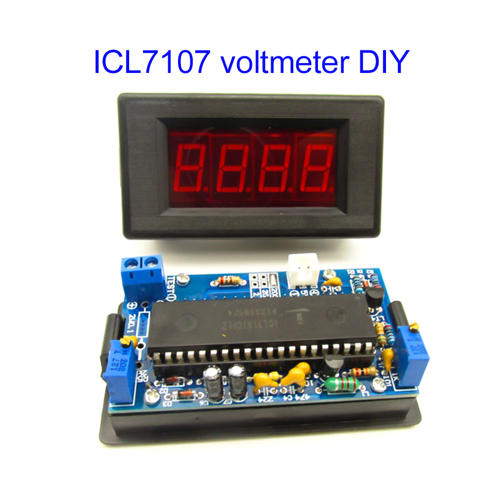 ICL7107 Voltmeter DIY Kit Part - Diy Electronics Learning Kit ulasan dan harga