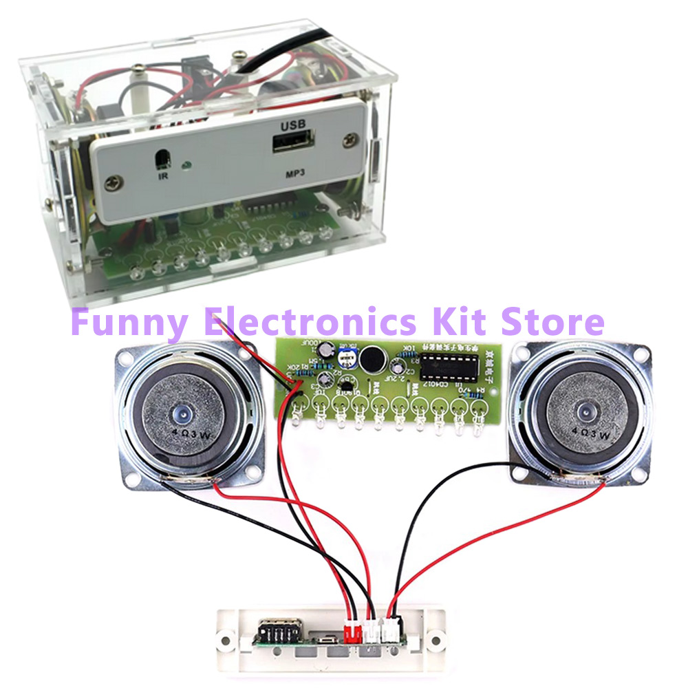 DIY White Stereo Bluetooth Spe - Diy Electronics Learning Kit ulasan dan harga