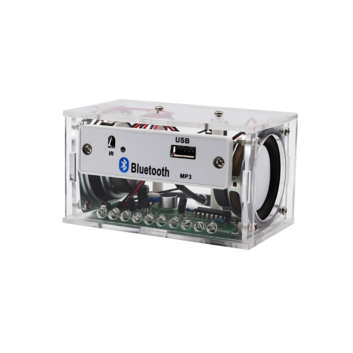DIY White Stereo Bluetooth Spe - Diy Electronics Learning Kit ulasan dan harga
