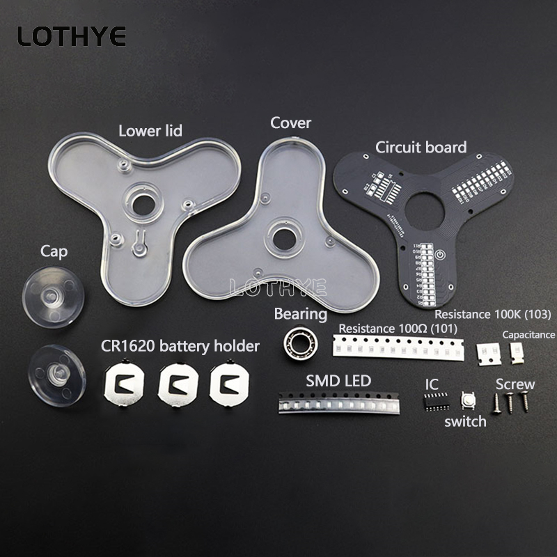LED Fidget Spinner Manufacture - Diy Electronics Project Kit ulasan dan harga