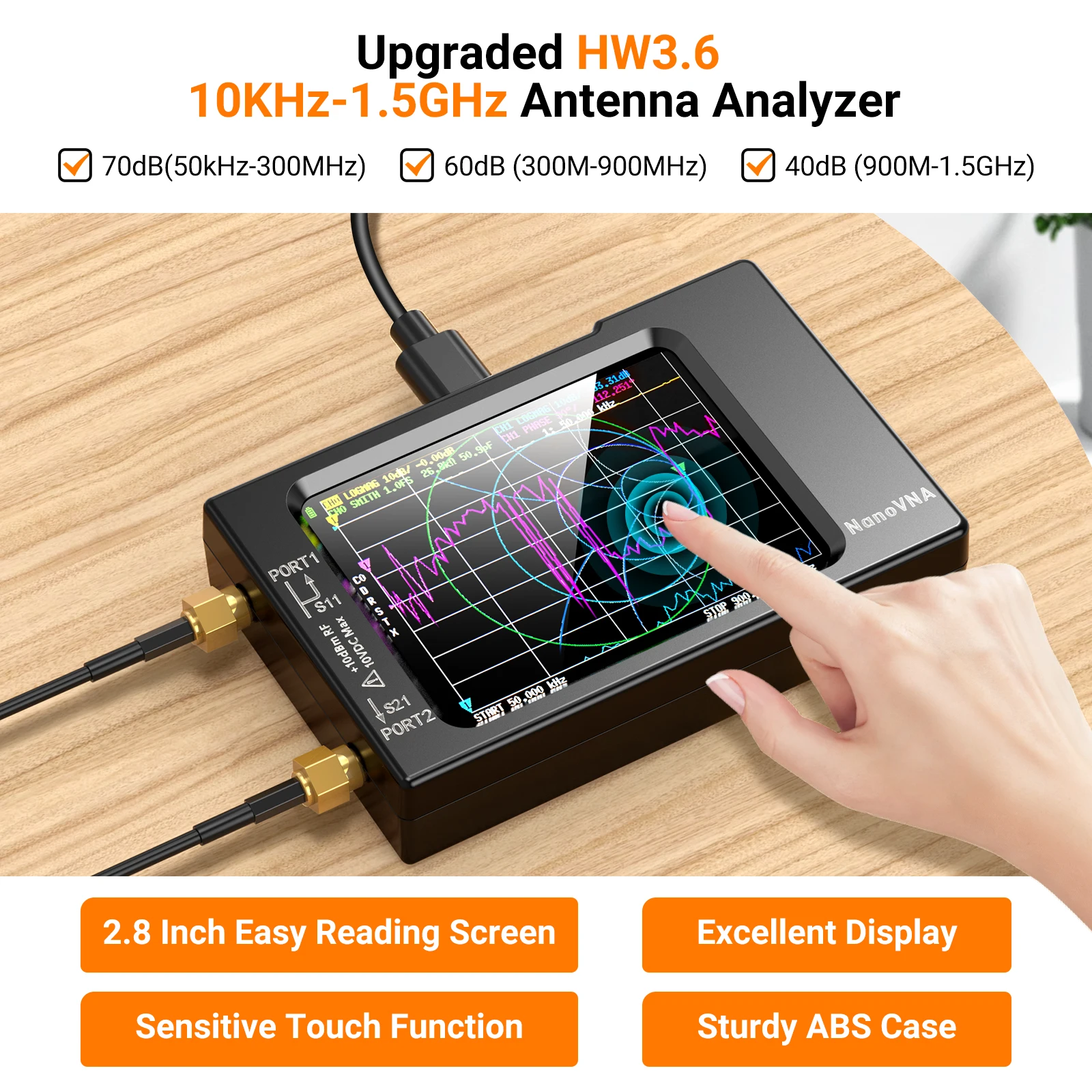 NanoVNA-H Vector Network Anten - Logic Analyzer Usb ulasan dan harga