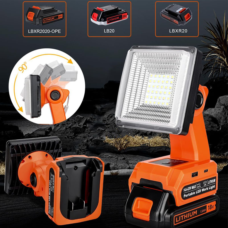 4 Inch Led Work Light Tool Lam - Black+Decker Tool Cordless ulasan dan harga