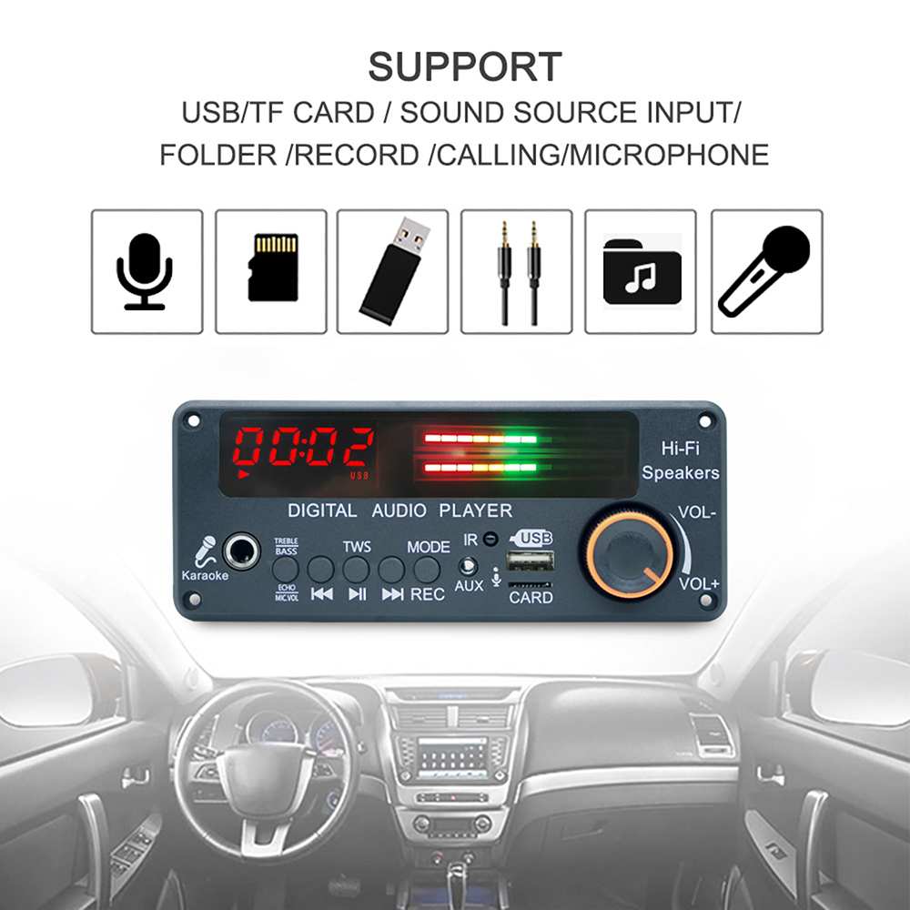 DC12V MP3 WMA WAV Decoder Boar - Diy Audio Electronics Kit ulasan dan harga